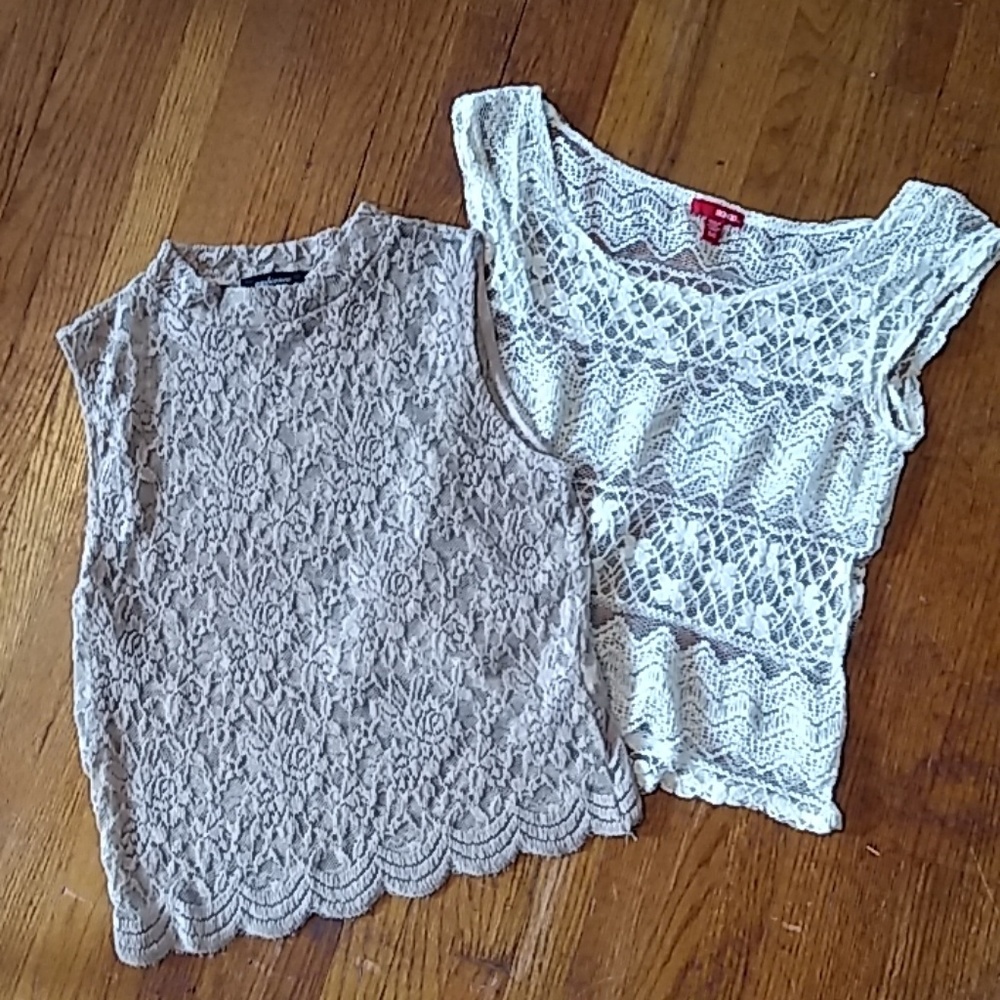 3/$25 (2) Lace shirts